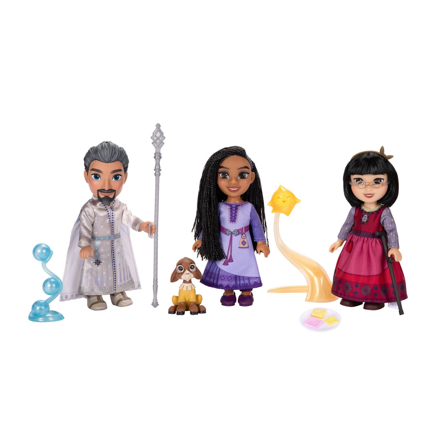 JAKKS Pacific Disney 100 Wish Asha Dahlia & Magnifico Doll Set