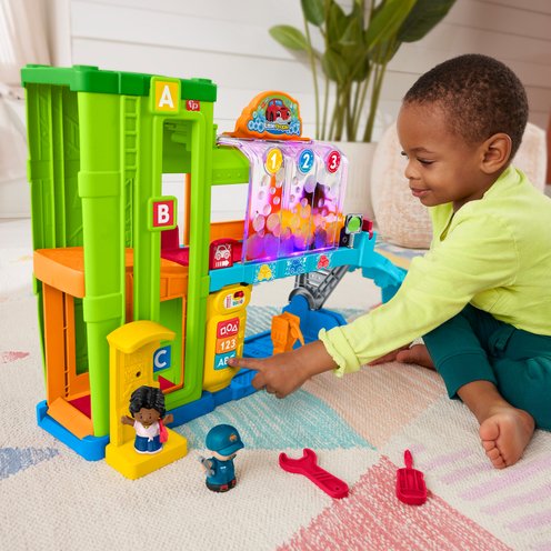 Fisher-Price Little People Learning Garage Playset with Light
