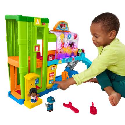 Fisher-Price Little People Learning Garage Playset with Light