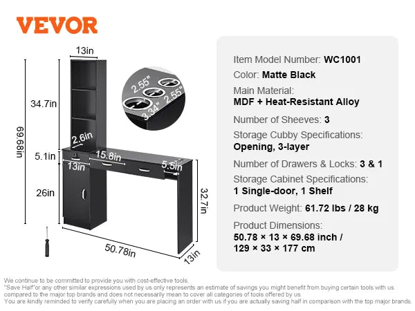 VEVOR Hair Styling Tool Set